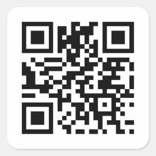 Sticker Carré Code QR personnalisé
