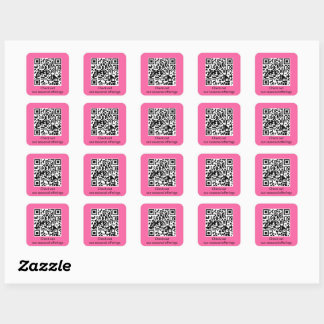 Sticker Carré Code QR personnalisé Générer l'URL