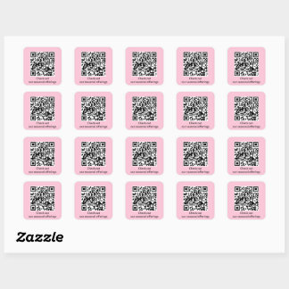 Sticker Carré Code QR personnalisé Générer l'URL