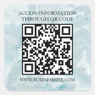 Sticker Carré Code QR personnalisé holographique Marketing moder