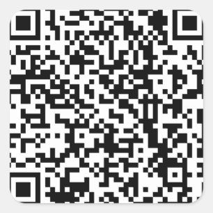 Sticker Carré Code QR promotionnel personnalisé