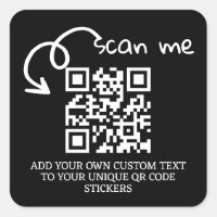Code QR unique site Web numérisable personnalisé