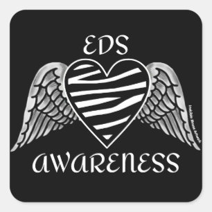 Sticker Carré Coeur/ailes...EDS