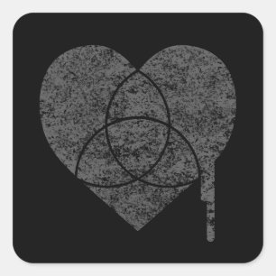 Sticker Carré coeur du graphique