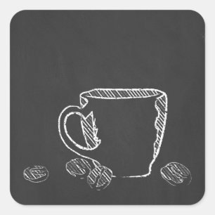 STICKER CARRÉ COFFEE CUP