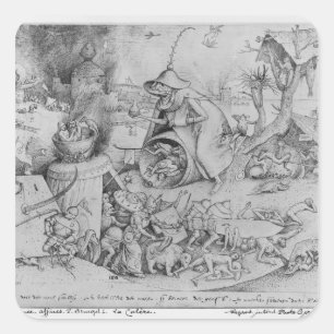 Sticker Carré Colère, 1557