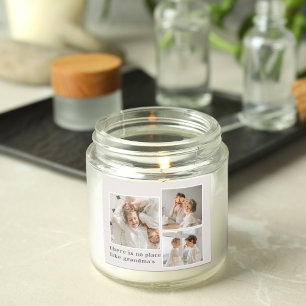 Sticker Carré Collage photo et devis cadeau de la meilleure gran