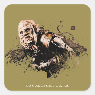 Sticker Carré Collage vectoriel Gothmog Orc