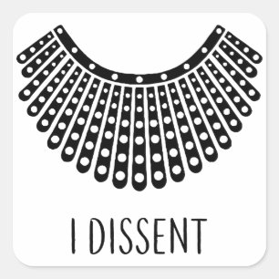 Sticker Carré Coller de dissidence RBG