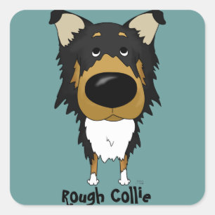 Sticker Carré Colley rugueux de grand nez