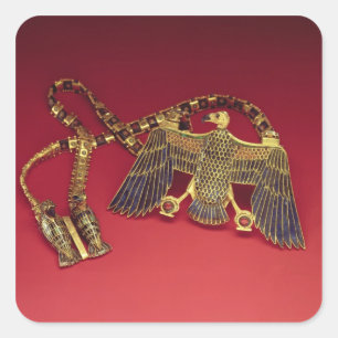 Sticker Carré Collier avec pendentif vautour