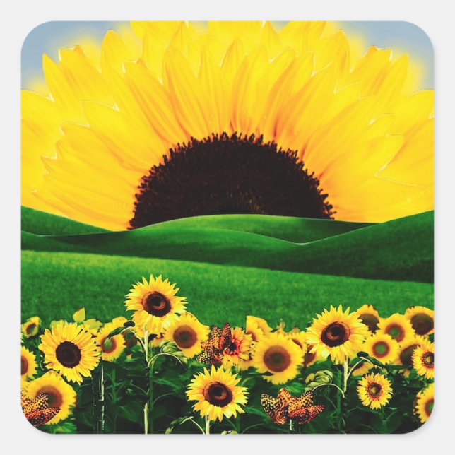 STICKER CARRÉ COLLINE DU SOL (Devant)