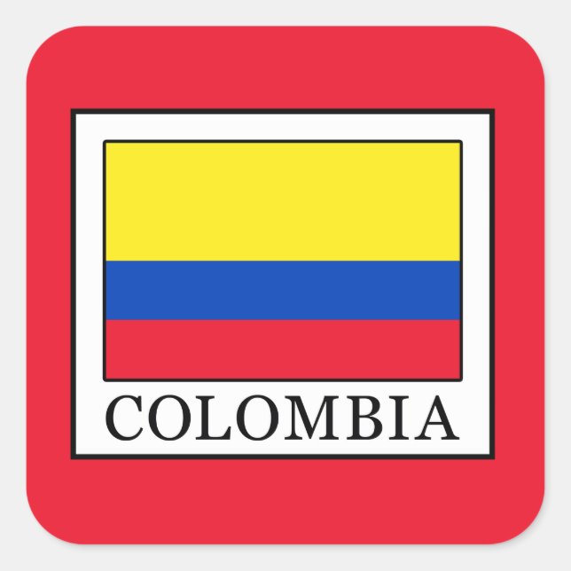 Sticker Carré Colombie (Devant)