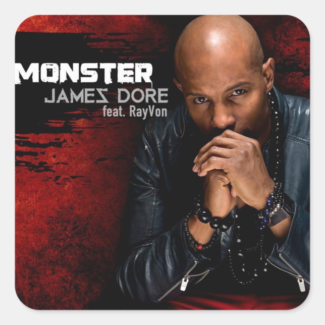 Sticker Carré Colonne James Dore Monster "3 (Devant)