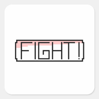 Sticker Carré "Combat" nostalgie des joueurs