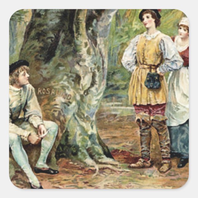 Sticker Carré Comme Vous L'Aimez - Shakespeare (Devant)
