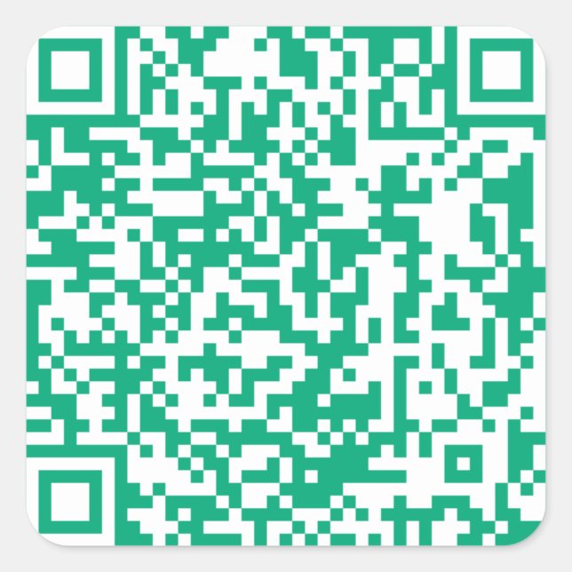 Sticker Carré Comme vu à la télévision code qr (Devant)