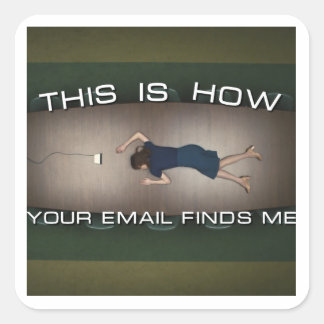 STICKER CARRÉ COMMENT VOTRE EMAIL ME TROUVE - HELLY R