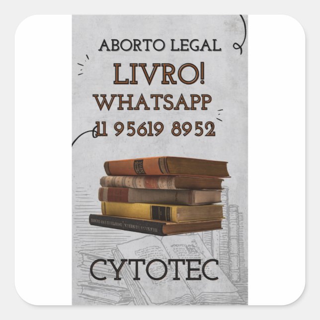 Sticker Carré como usar cytotec original 11-95619-8952 (Devant)