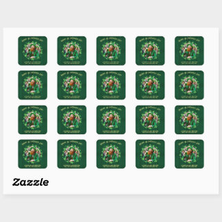 Sticker Carré Compagnie de la bière et du trèfle