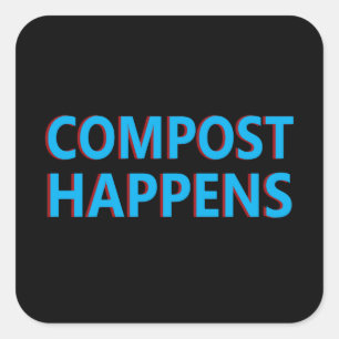 Sticker Carré compostage compostage