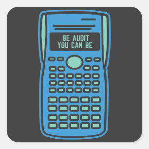 Sticker Carré Comptabilité - Soyez Audit Vous Pouvez Être