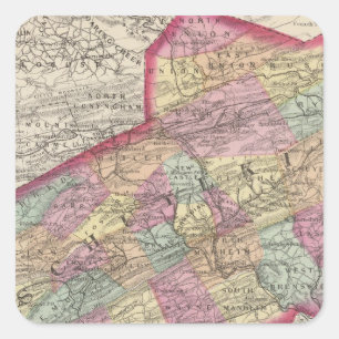 Sticker Carré Comté de Schuylkill