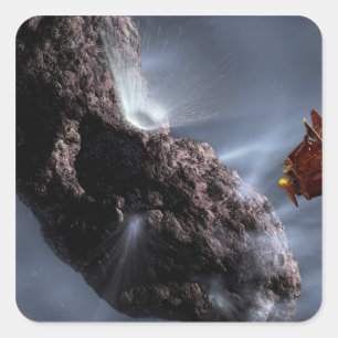 Sticker Carré Concept artistique de Deep Impact's Encounter