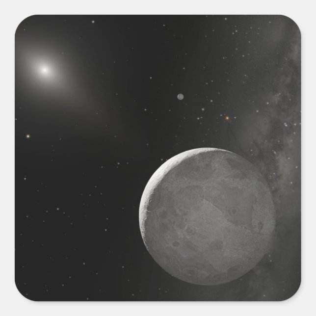 Sticker Carré Concept artistique de l'objet Kuiper Belt (Devant)