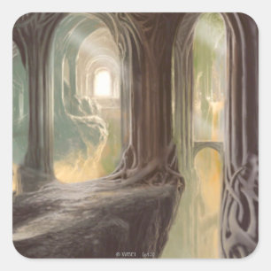 Sticker Carré Concept de domaine forestier 2