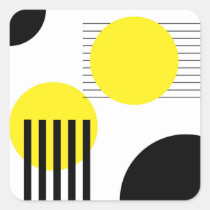 Sticker Carré Conception abstraite