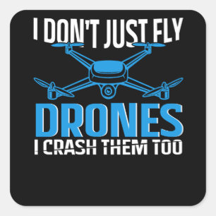 Sticker Carré conception de drone pour pilote rc drones