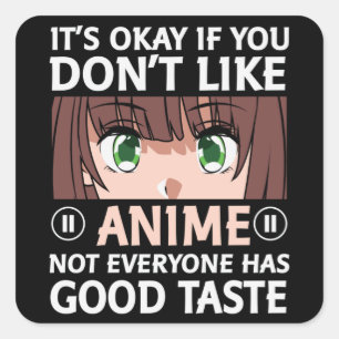 Sticker Carré Conception des devis  Anime Bon Goût