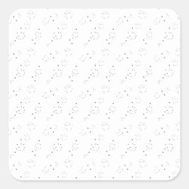 Sticker Carré Conception verticale huit