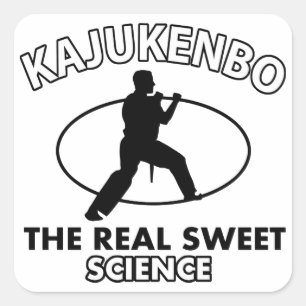 Sticker Carré Conceptions d'arts martiaux de Kajukenbo