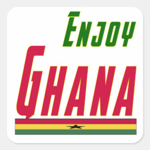 Sticker Carré Conceptions de cool pour le Ghana