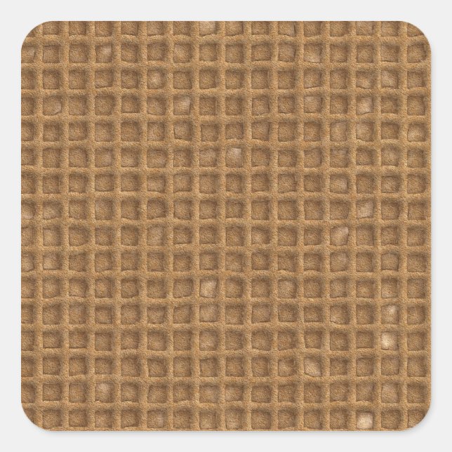 Sticker Carré Cône gaufre (Devant)