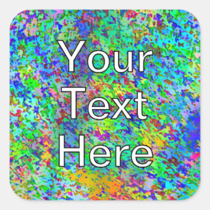 Sticker Carré Confetti Storm