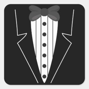 Sticker Carré Confort de base pour dîner Tuxedo