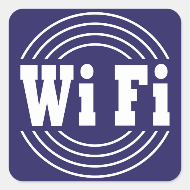 Sticker Carré connexion wifi (Devant)