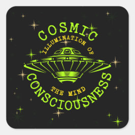Sticker Carré Conscience cosmique de l'esprit