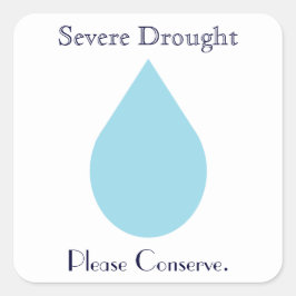 Sticker Carré Conserver l'eau