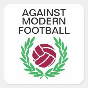 Sticker Carré Contre le football moderne