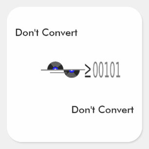 Sticker Carré Convertir des points