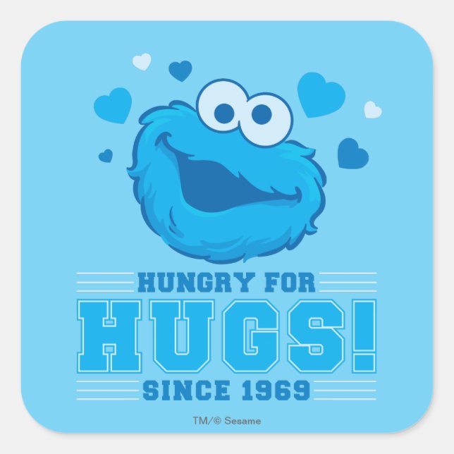 Sticker Carré Cookies Monster (Devant)