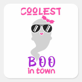 Sticker Carré coolest boo