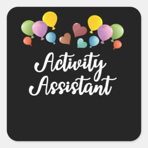 Sticker Carré Coordonnatrice des activités de l'Assistant d'act