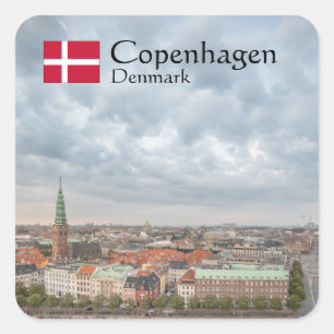 Sticker Carré Copenhague Danemark