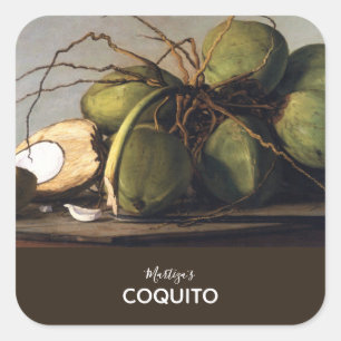 Sticker Carré Coquito Coconut Classique