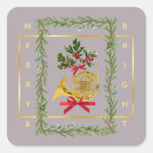 Corne française élégante Noël Taupe